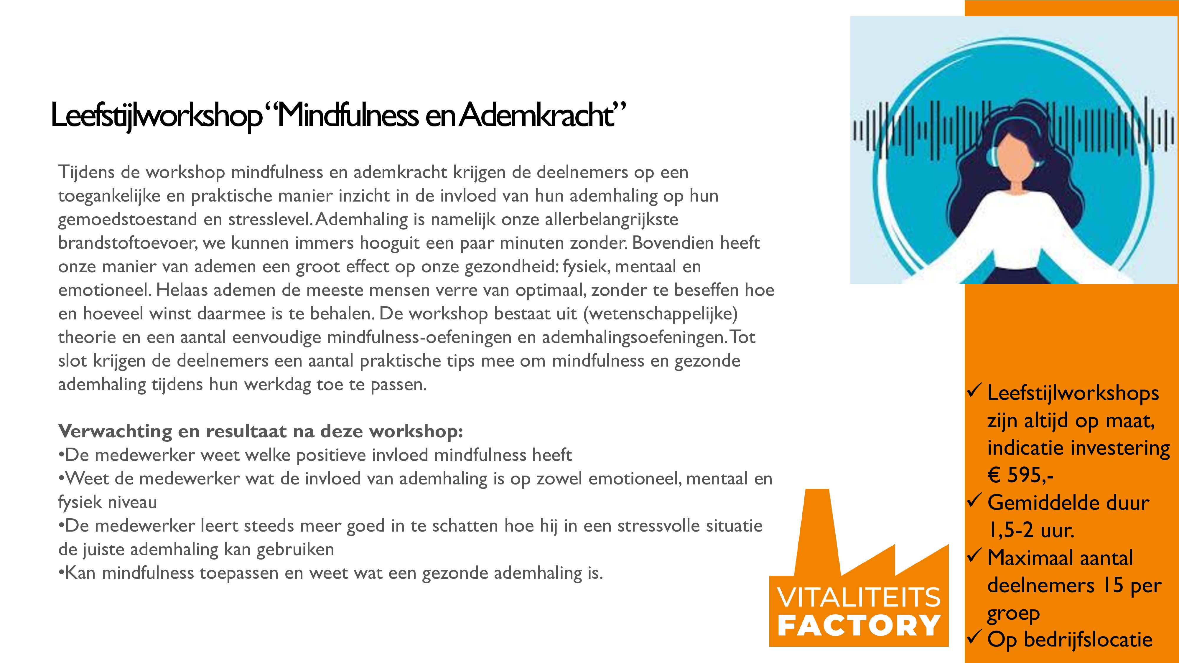 VF Leefstijlworkshop Mindfulness en Ademkracht